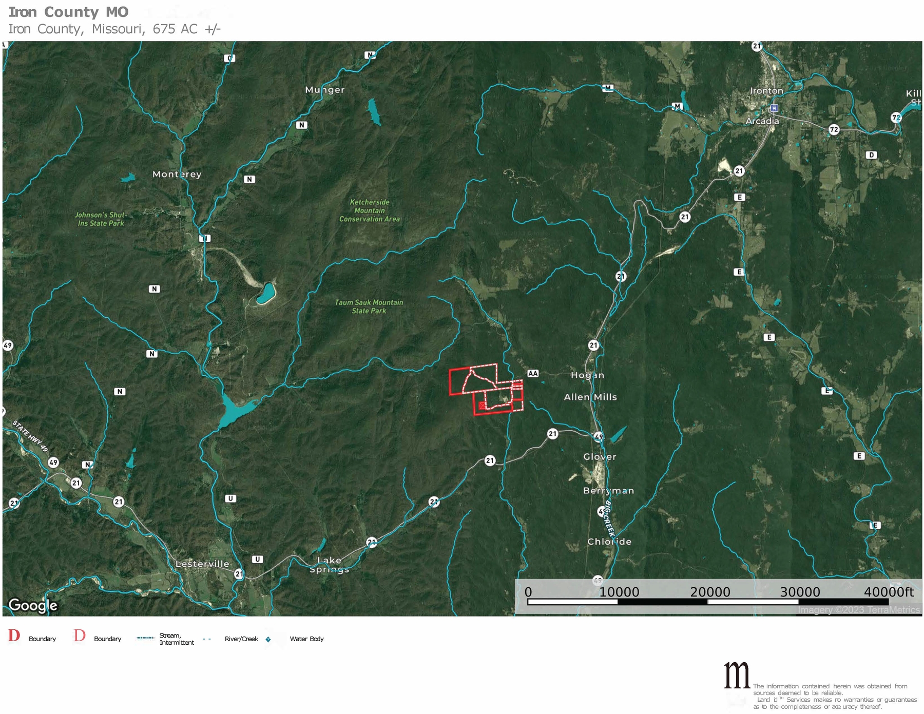 IRON COUNTY MO 675 AUCTION SOLD