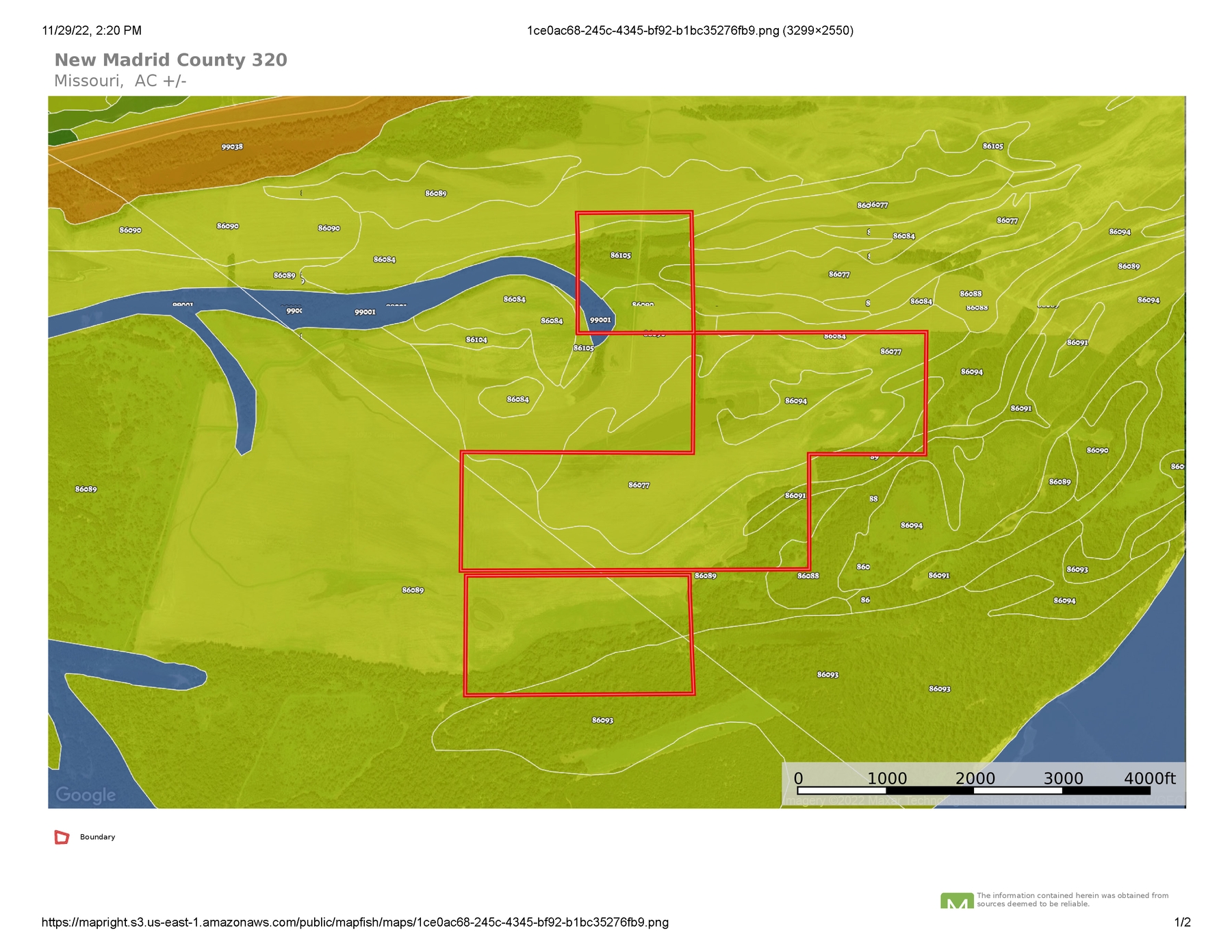 NEW MADRID/PEMISCOT COUNTY MO 320 SOLD